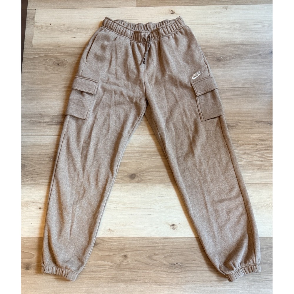 Nike Fleece Cargo Pants Light Brown Women's Small